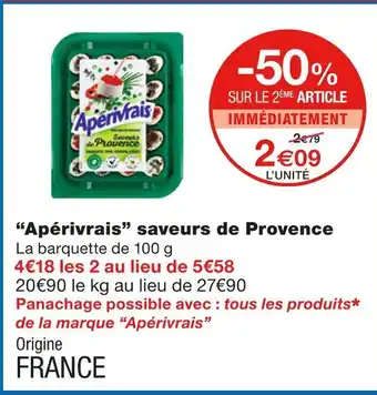 Apérivrais apérivrais saveurs de provence