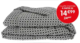 b&m Couette imprimée home collection offre