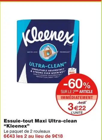 Monoprix Kleenex essuie-tout maxi ultra-clean offre