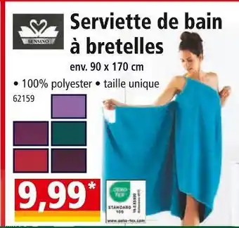 Norma Sensino serviette de bain à bretelles offre