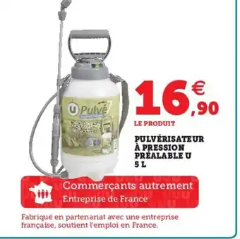 Super U Pulvérisateur à Pression Préalable offre