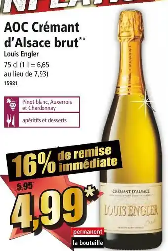 Aoc crémant d’alsace brut