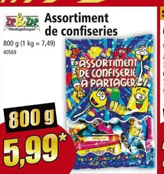 Norma Zip&zap assortiment de confiseries offre