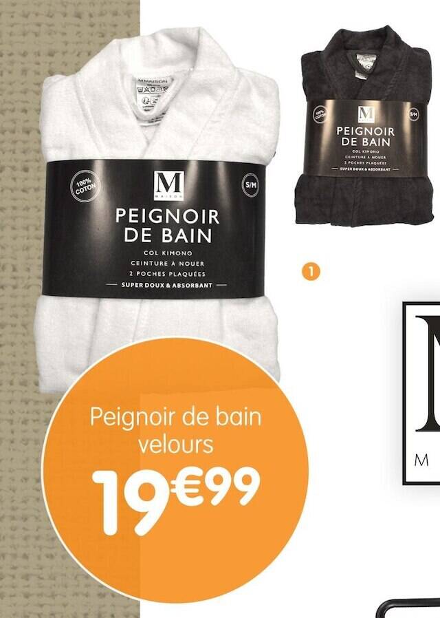 Action peignoir de bain hot sale