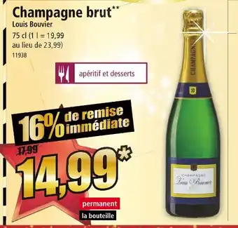 Norma Louis bouvier champagne brut offre
