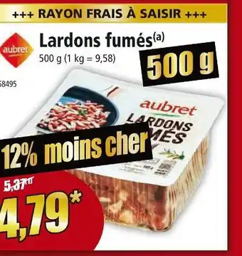 Norma Aubret lardons fumés offre