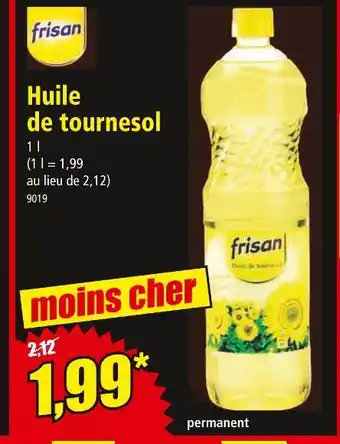 Norma Frisan huile de tournesol offre