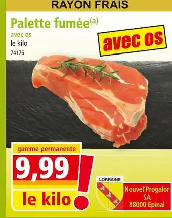 Norma Palette fumée avec os offre