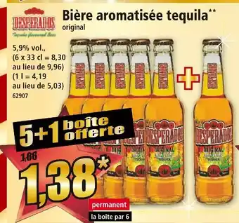 Norma Desperados bière aromatisée tequila original offre