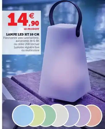 Super U Lampe Led Ht 20 Cm offre