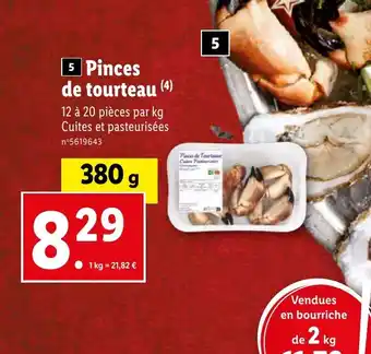 Lidl Pinces de tourteau offre