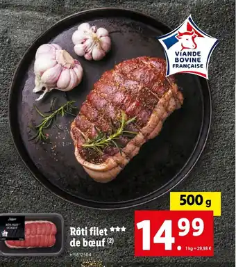 Lidl Rôti filet de bœuf (2) offre