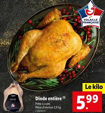 Lidl Dinde entière (¹) offre