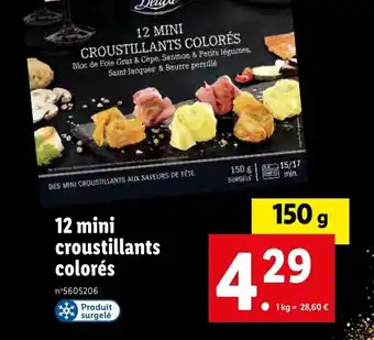 Lidl 12 mini croustillants colorés offre