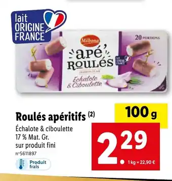Lidl Roulés apéritifs (2) offre