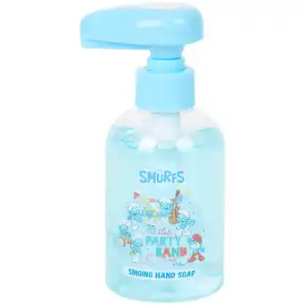 Action Action savon pour les mains avec musique smurfen offre