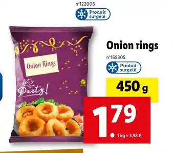 Lidl Onion rings offre
