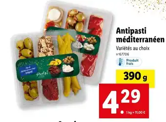 Lidl Antipasti méditerranéen (³) offre