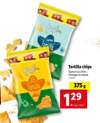 Lidl Tortilla chips offre