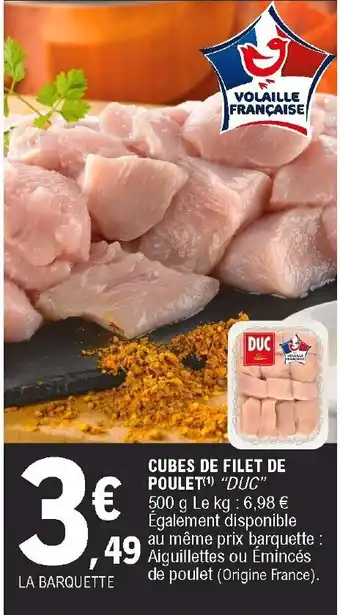 E.Leclerc Cubes de Filet de poulet offre