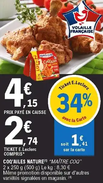 E.Leclerc Coq'Ailes nature offre