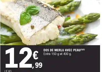 E.Leclerc Dos de Merlu avec Peau offre