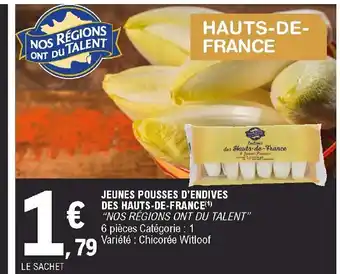 E.Leclerc Jeunes pousses d'endives des hauts-de-france offre