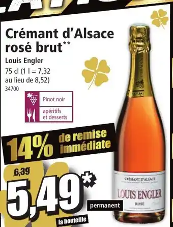 Norma Crémant d'Alsace rosé brut offre