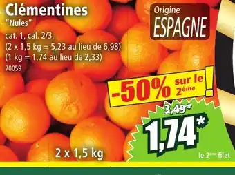 Norma Clémentines offre