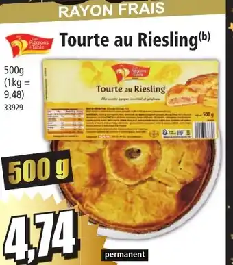 Norma Tourte au Riesling offre