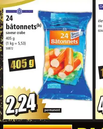 Norma Bâtonnets offre