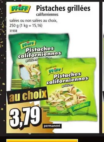 Norma PFIFF Pistaches grillées offre