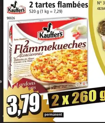 Norma 2 tartes flambées offre