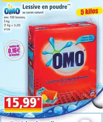Norma OMO Lessive en poudre offre