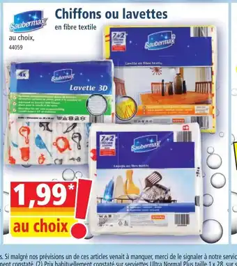 Norma Chiffons ou lavettes offre