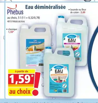 Norma Eau déminéralisée offre