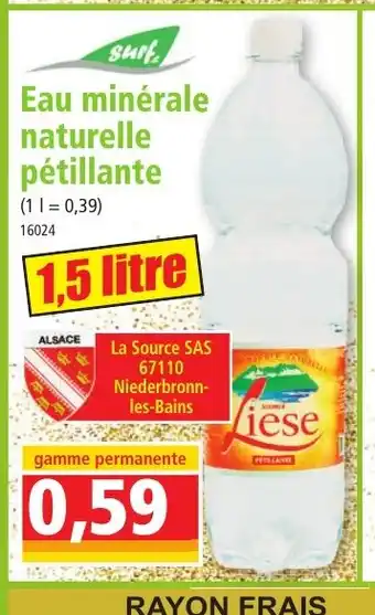 Norma Eau minérale naturelle pétillante offre