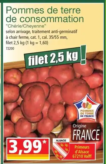 Norma Pommes de terre de consommation offre
