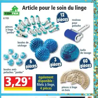 Norma Article pour le soin du linge offre