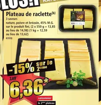 Norma Plateau de raclette offre