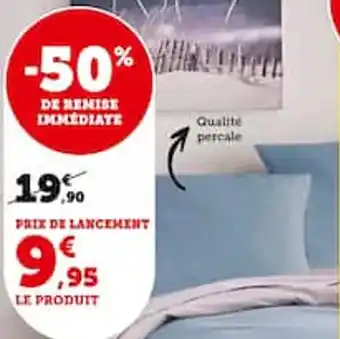 Hyper U DRAP HOUSSE 140X190CM offre