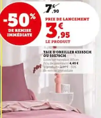 Hyper U Taie d'Oreiller offre