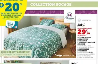 Hyper U PARURE HOUSSE DE COUETTE offre