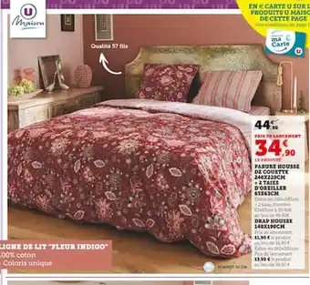Hyper U PARURE HOUSSE DE COUETTE 240X220CM offre