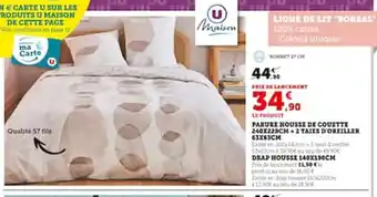 Hyper U Parure housse de couette offre