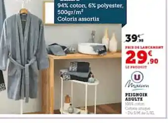 Hyper U Peignoir adulte offre