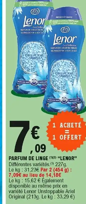 E.Leclerc Parfum de Linge Lenor offre