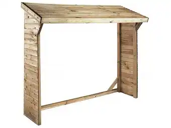 Bricomarché Abri bûches - 1.05 m² - 2.10 x 0.50 x 1.8 m- 2 stères offre