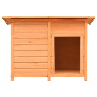 Bricorama Niche pour chiens bois de pin et de sapin solide 120x77x86 cm - brun - accessoires pour chiens - niches pour chiens - brun - offre
