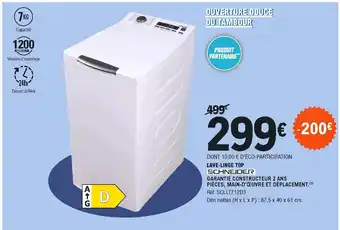 E.Leclerc Lave-linge Top offre